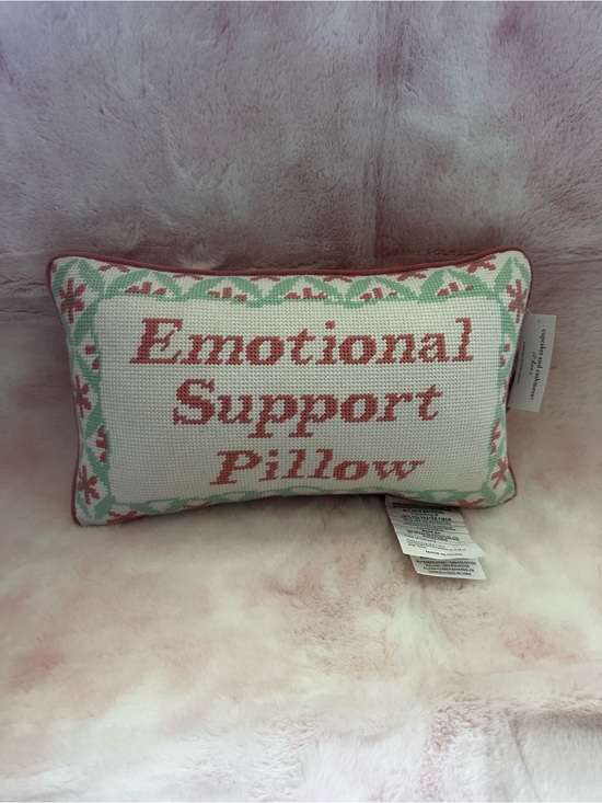 cupcakes & cashmere Other - Emotional Support Pillow Needlepoint Decorative - NWT cupcakes & cashmere